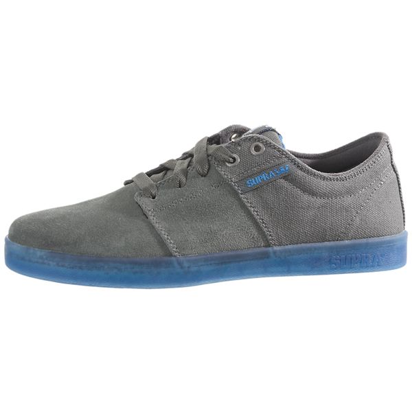 Supra Stacks Low Top Shoes Mens - Grey | UK 10U1B71